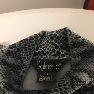 mock turtleneck animal print pattern velour